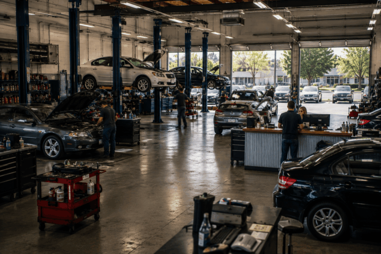 States with the most auto repair shops per capital