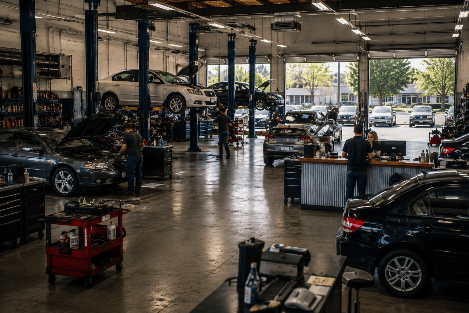 States with the most auto repair shops per capita