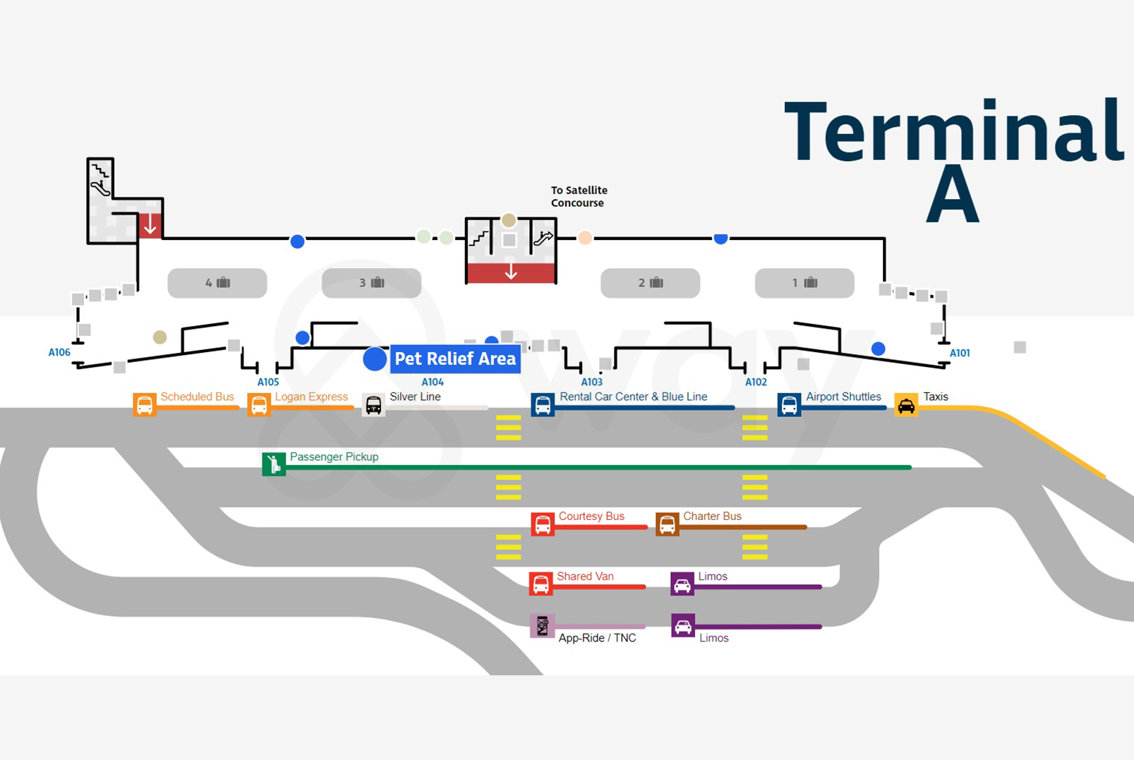Logan Airport Terminals – Logan Airport Terminal Map - Way