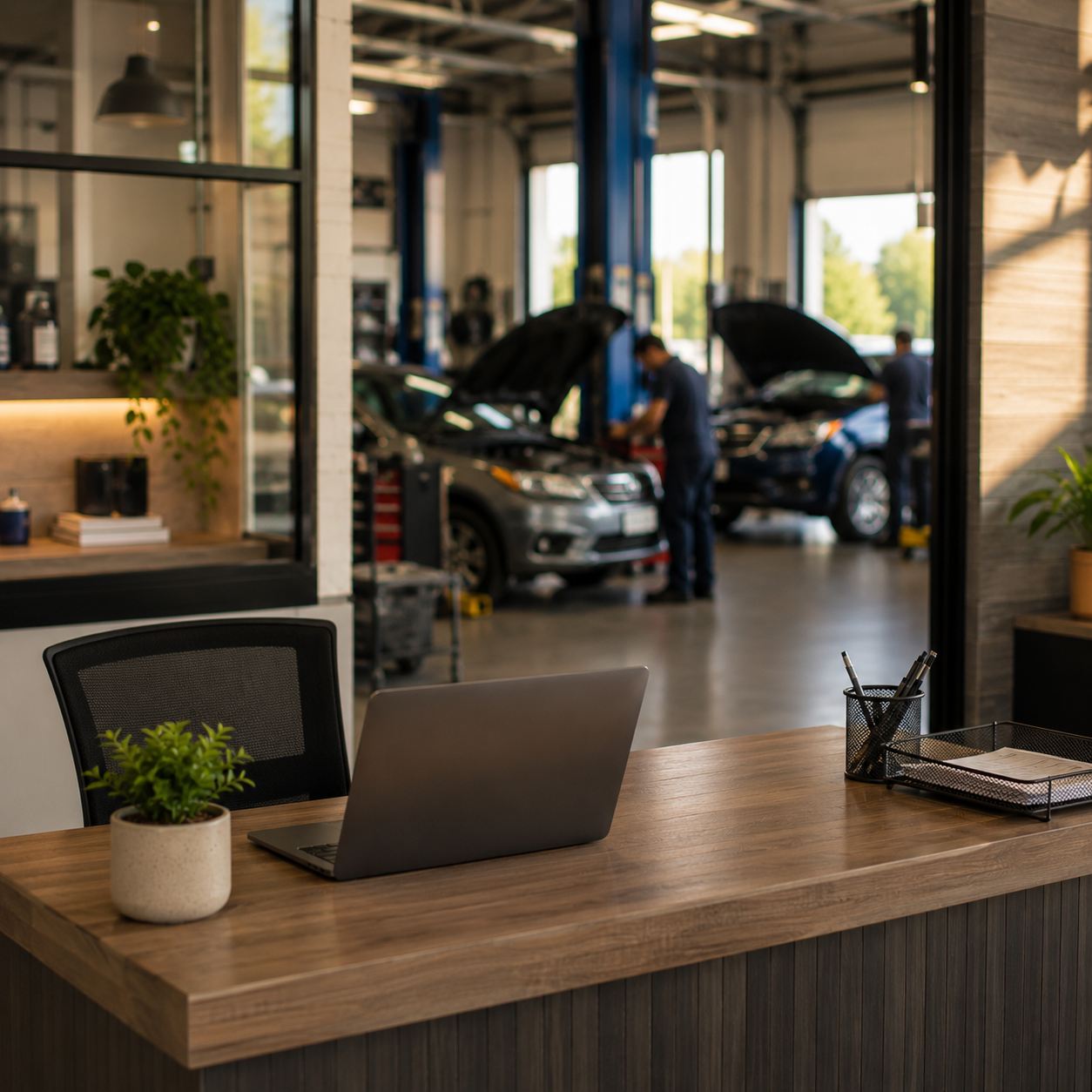 auto repair shop ai receptionist answering calls