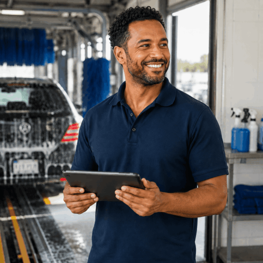Less time managing your car wash