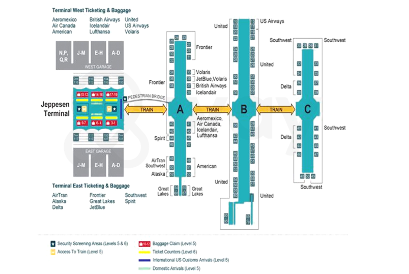 Denver Airport Terminal Map