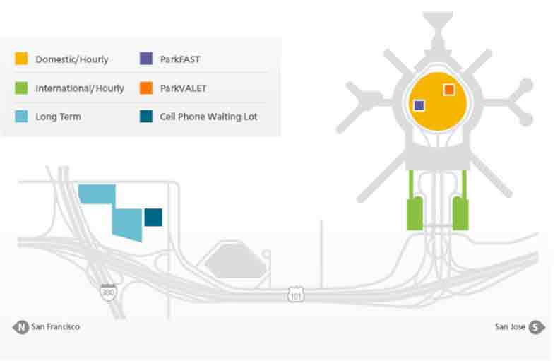 Official SFO Parking Maps