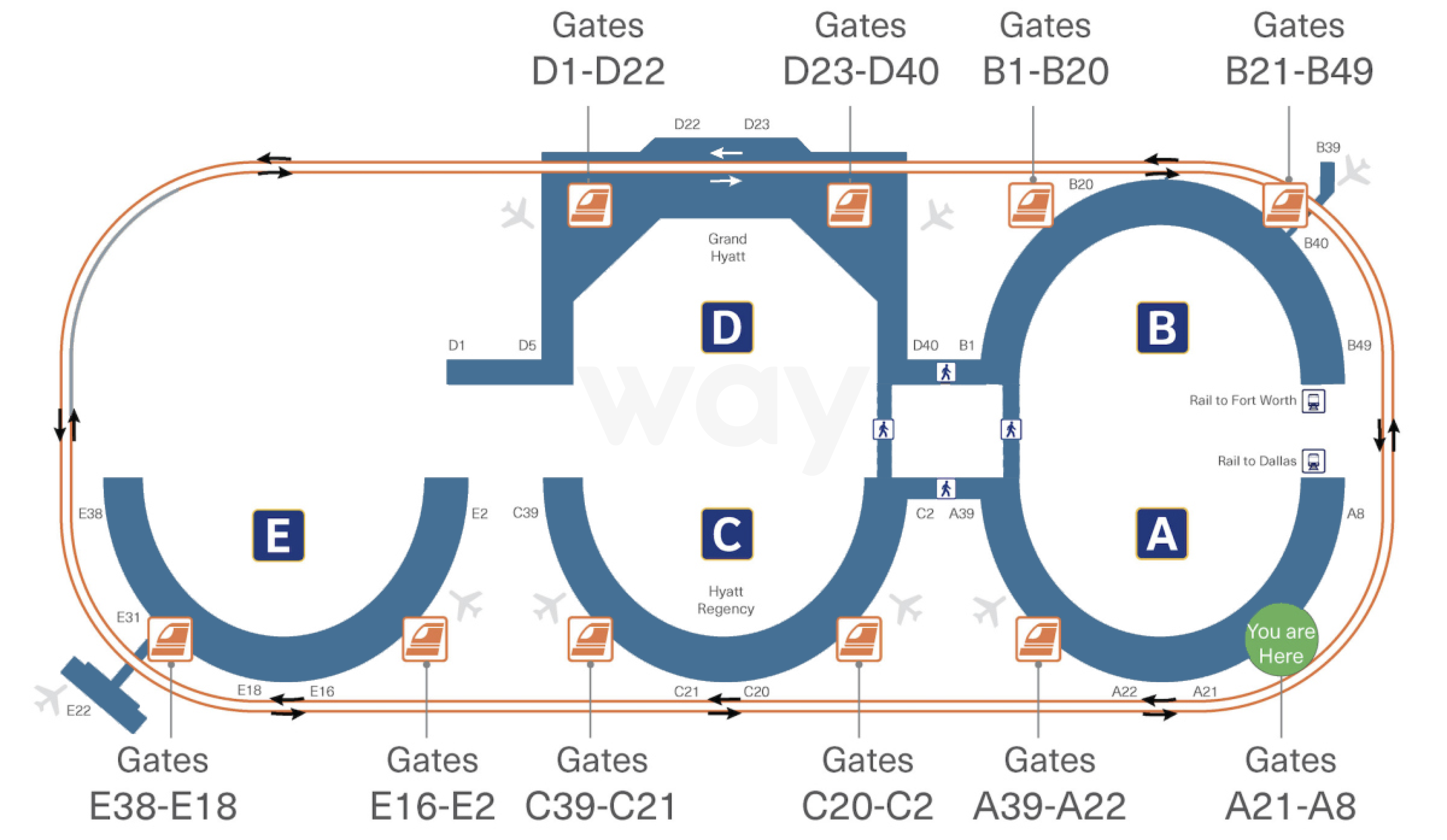 DFW Airport Map