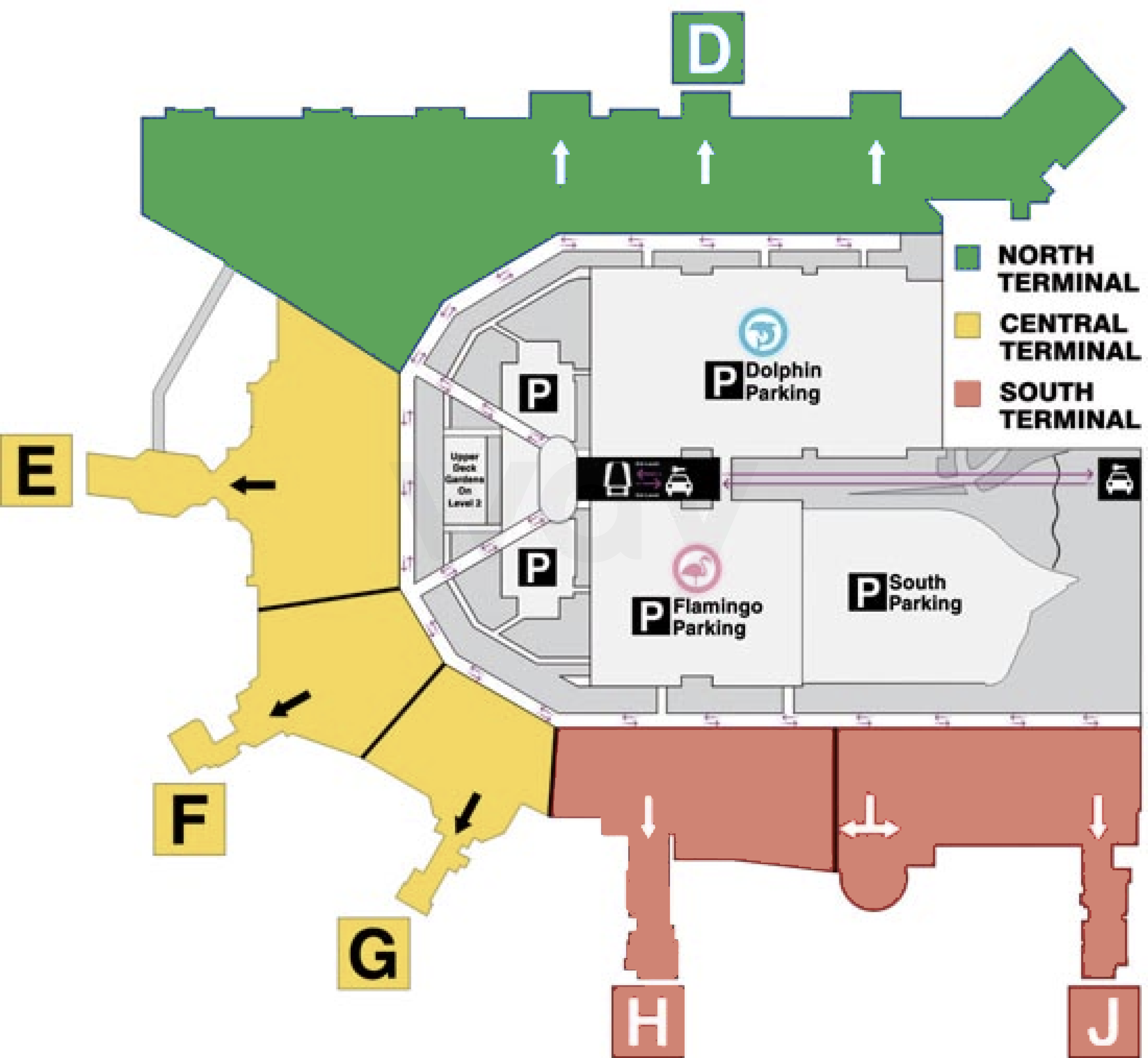MIA Airport Map