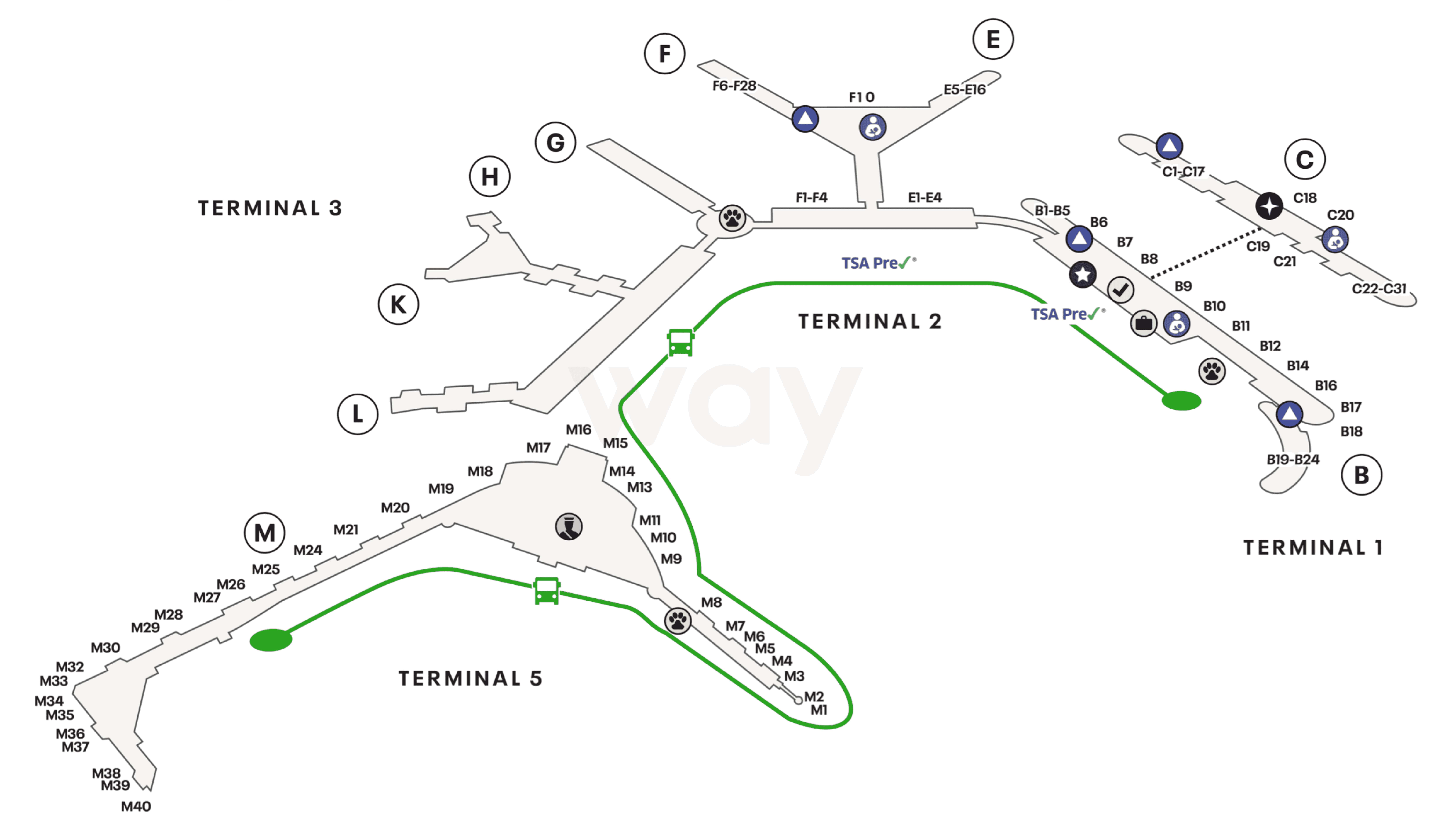 ORD Airport Map