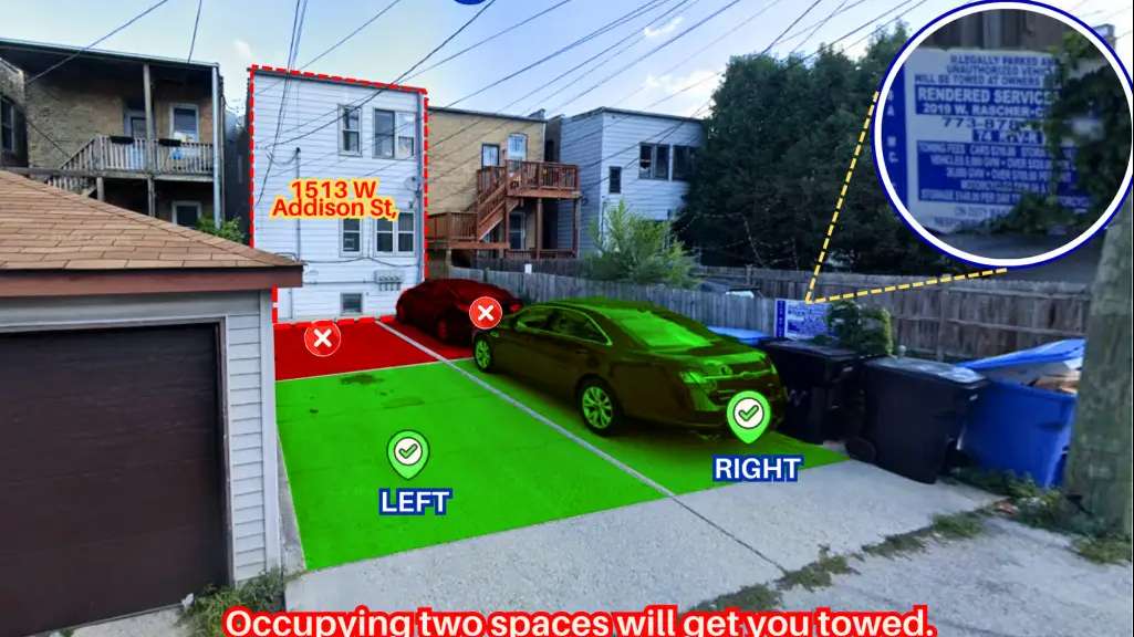 1513 W Addison St. - Left or Right Spot Only