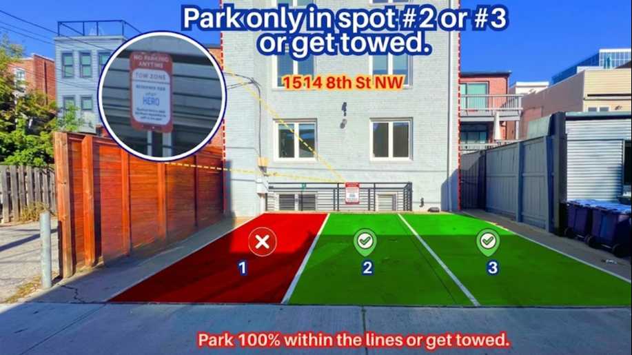 1514 8th St. NW - Spot #2 or #3 Only