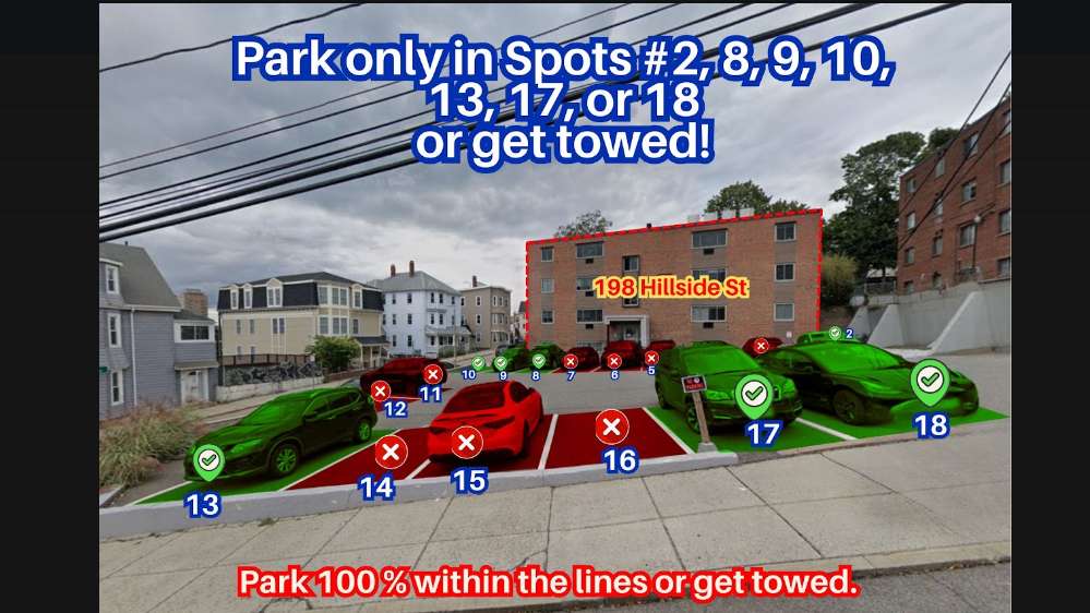 198 Hillside St. - Spots #2, 8, 9, 10, 13, 17 or 18 Only
