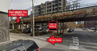320 W Locust St. Parking lot.