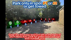 2578 Massachusetts Ave. - Spot #1 or #2 Only