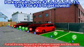 6 Garfield Ave Lot - Spots 1, 2, 5, 6, 7, 9, 11, 12, 13 or 15 Only